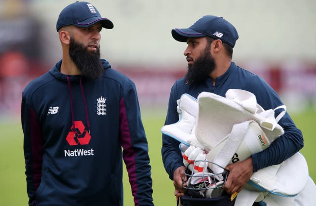Moeen Ali, left, and Adil Rashid did not feature in the ODIs in Cape Town and Durban (Nick Potts/PA)