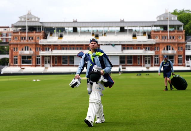 Steve Smith trains at Lord's ahead of the World Test Championship final