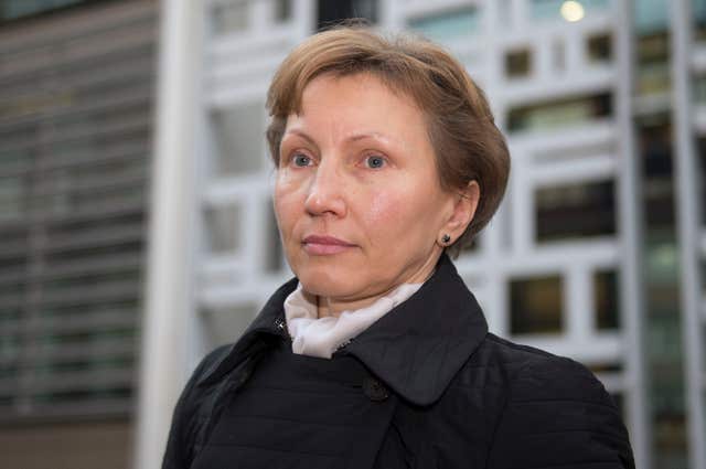 Marina Litvinenko has criticised the Conservative party (Anthony Devlin/PA)