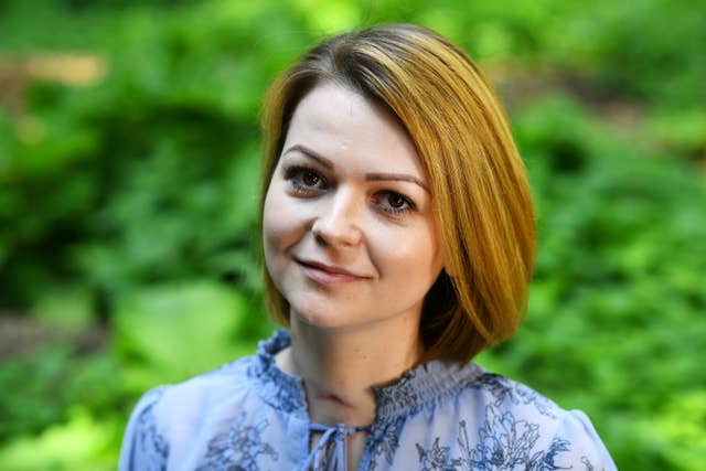 Yulia Skripal the daughter of Russian spy Sergei Skripal (Dylan Martinez/PA)