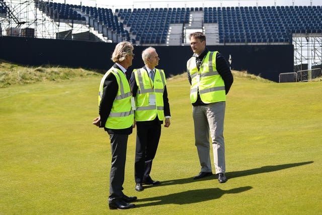 David Lidington visit to Royal Portrush Golf Club