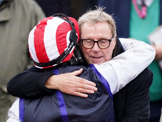 Harry Redknapp congratulates Ben Jones