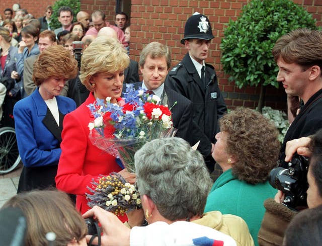 The Princess of Wales visits a support centre for people with HIV/AIDS (Rebecca Naden/PA)