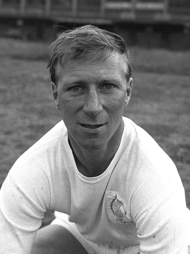 Jack Charlton in his Leeds United kit in 1966