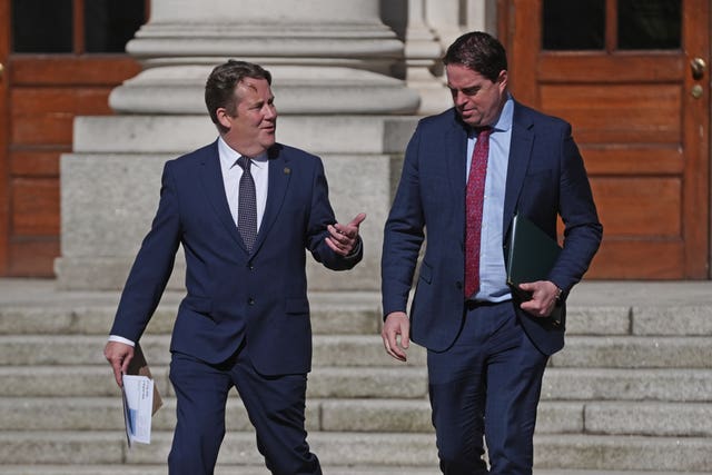 Darragh O’Brien, left, and Martin Heydon