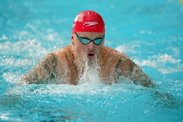 Adam Peaty is targeting a hat-trick of men's 100m breaststroke titles at the Commonwealth Games (Zac Goodwin/PA)