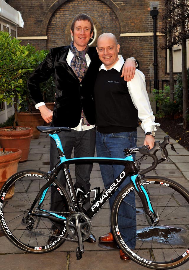 Sir Dave Brailsford (right) with Bradley Wiggins