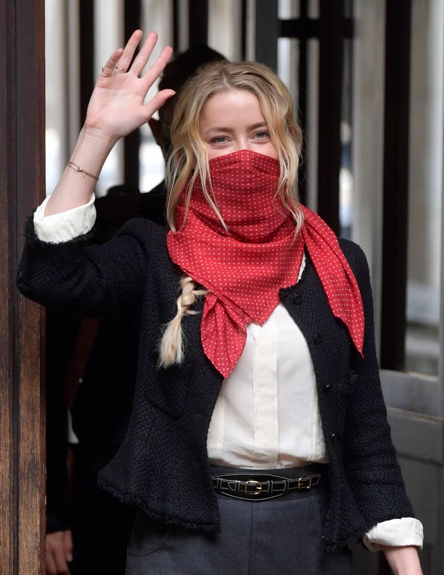 Actress Amber Heard at the High Court