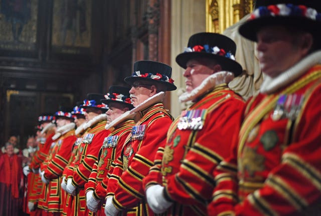 Yeomen of the Guard during the ceremonial search
