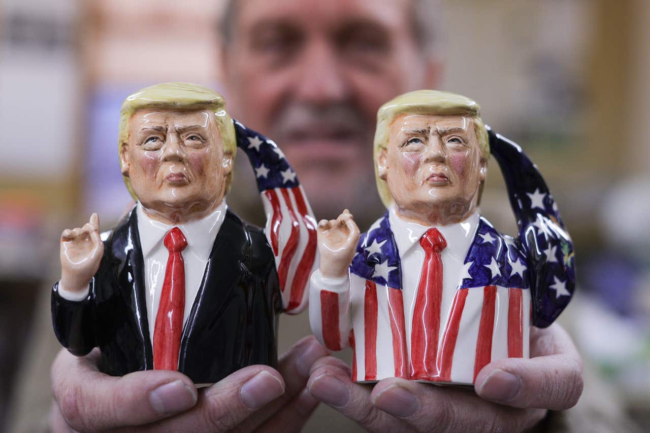 Pottery maker creates ‘flamboyant’ Donald Trump jugs complete with ...