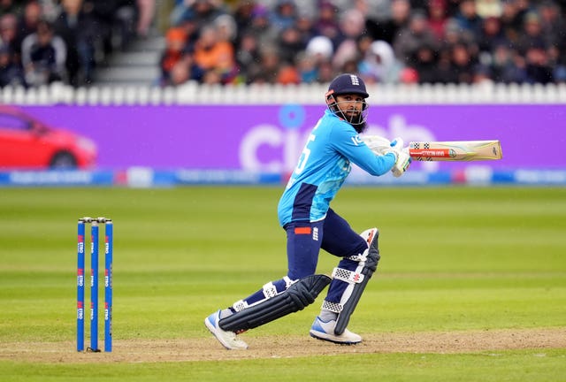 Adil Rashid bats for England