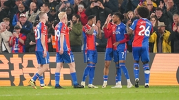 Crystal Palace’s Michael Olise (second right) celebrates (Zac Goodwin).