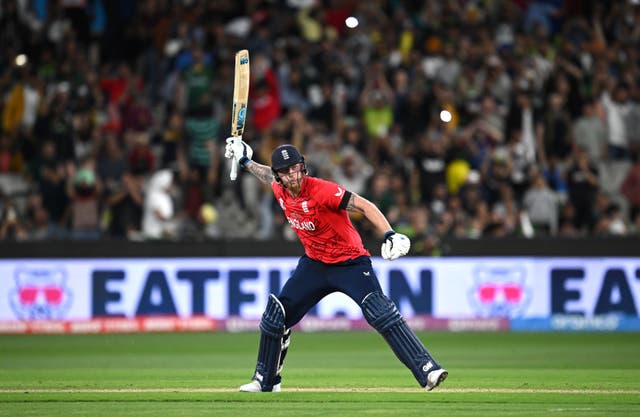 Ben Stokes helped England win last year's T20 World Cup (PA)
