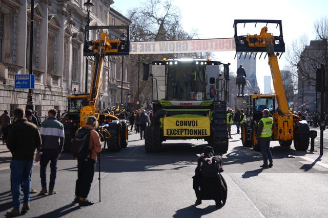 Farmers protest