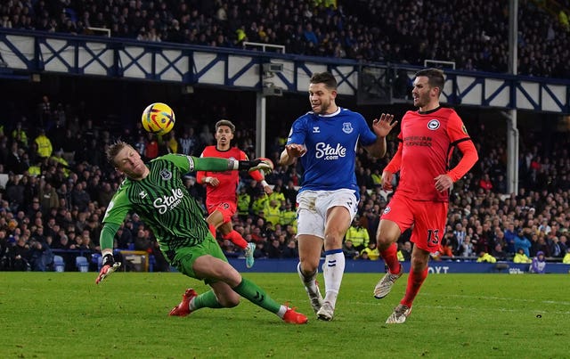 Everton conceded three times in six second-half minutes 