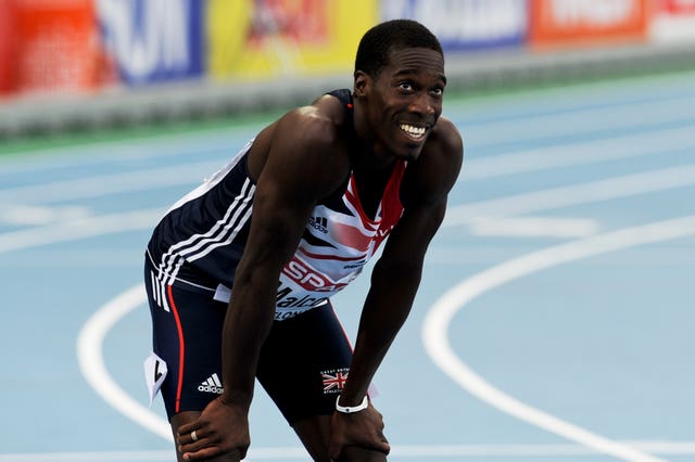 Christian Malcolm, pictured representing Great Britain in the European Championships in 2010 