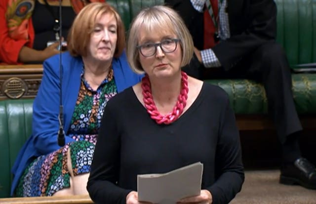 Harriet Harman MP speaks in the House of Commons