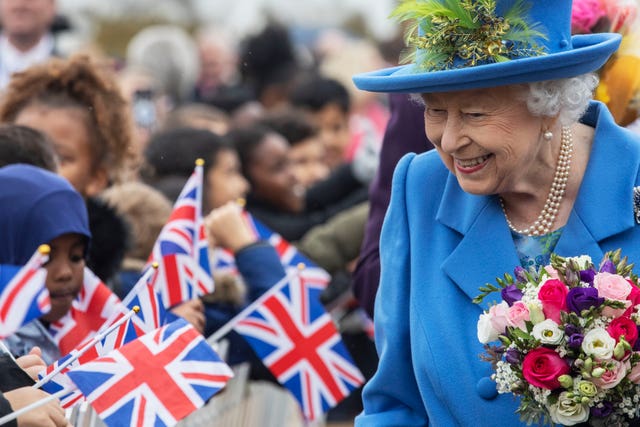 Queen Elizabeth visiting Haig Housing Trust, Morden, south London