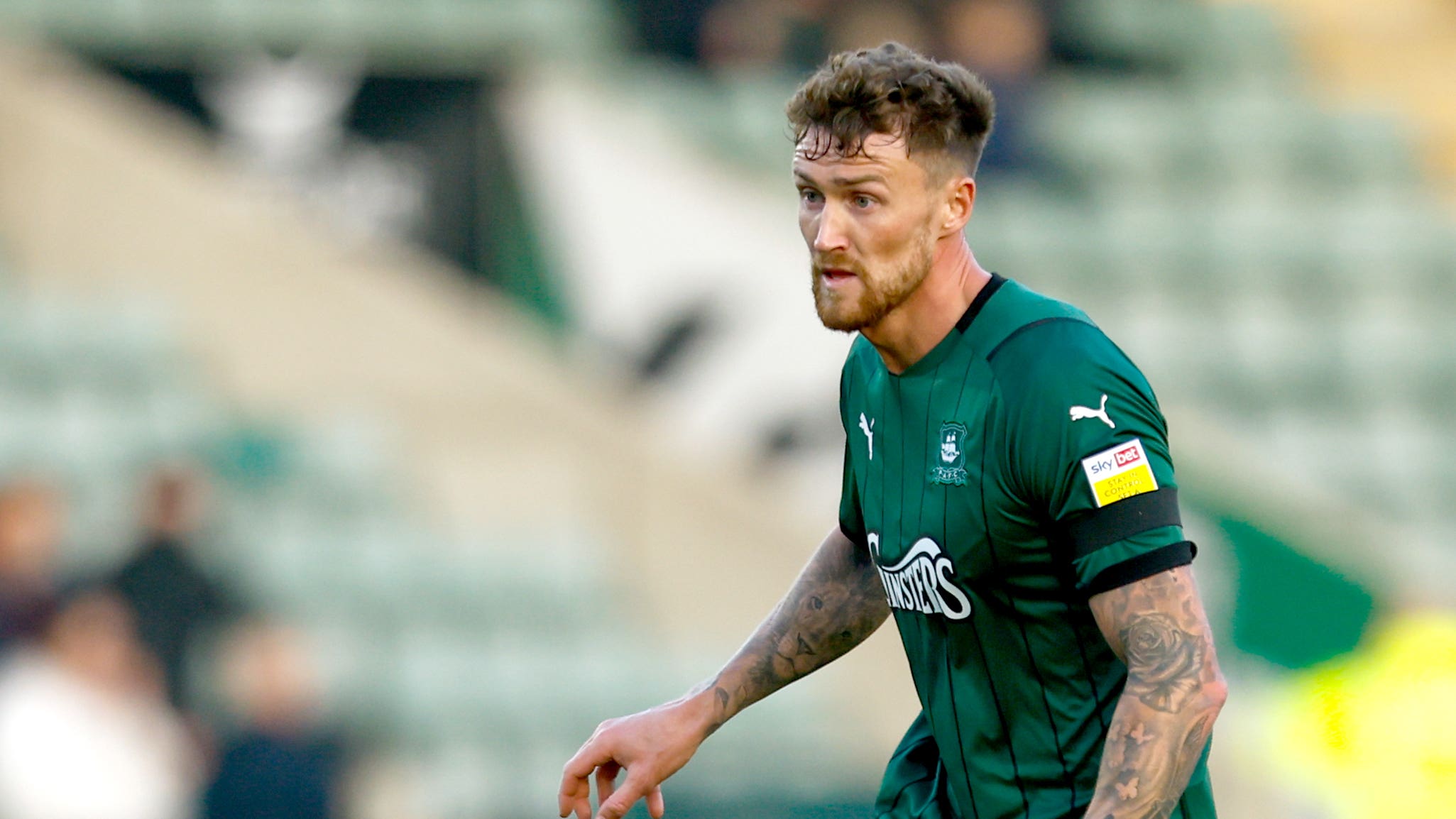 Dan Scarr scored the winner for Plymouth (Steven Paston/PA).