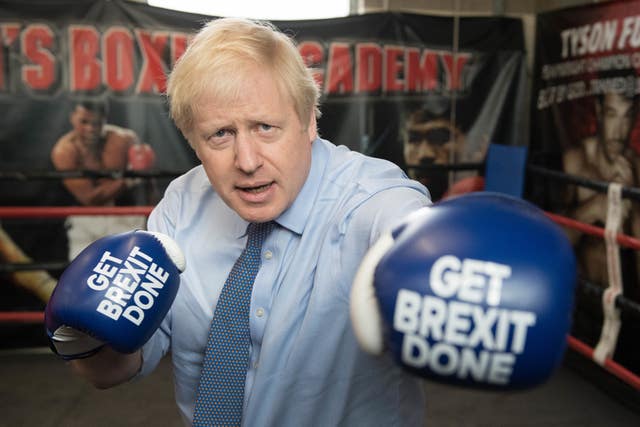 Boris Johnson pulls no punches at Jimmy Egan’s Boxing Academy in Wythenshawe