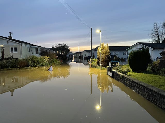 Flooded streets