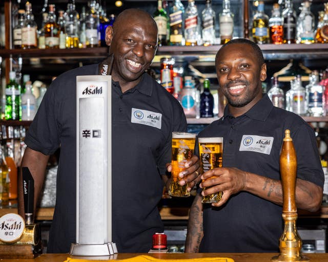 Former Man City duo Shaun Goater and Shaun Wright-Phillips 