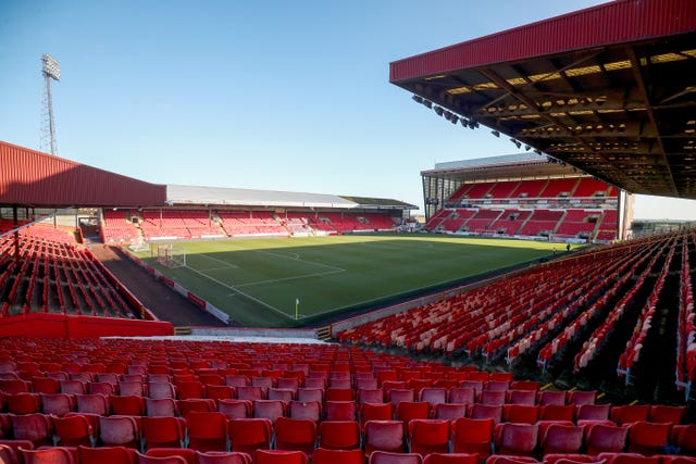 Pittodrie's capacity is close to 21,000