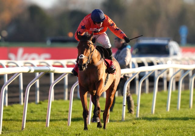 Bravemansgame winning the 2022 King George VI Chase 