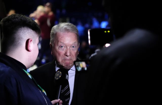 Frank Warren at the Co-op Live Arena in Manchester.