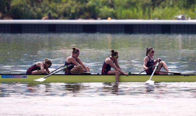 Helen Glover, Esme Booth, Sam Redgrave and Rebecca Shorten 