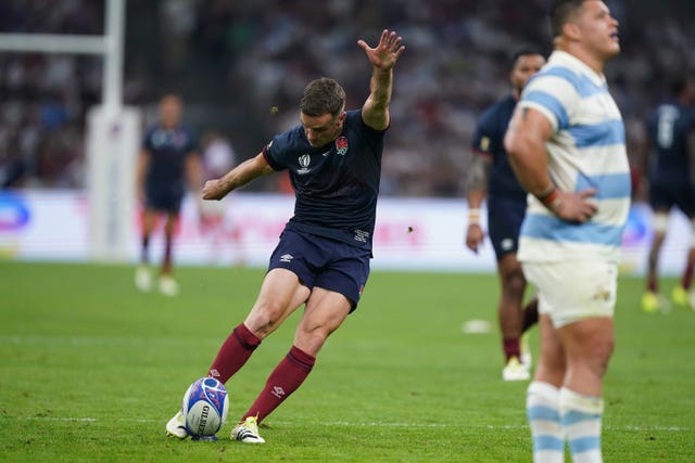 George Ford scores a penalty against Argentina (Mike Egerton/PA)