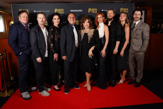 Jim Borstelmann, Jacob Young, Nadia Bjorlin, Mark Rozzano, Dame Joan Collins, Hana Vagnerova, Espen Hatleskog, India Thain, and Toby-Alexander Smith