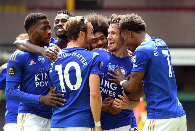 Ben Chilwell thought he had won it for Leicester