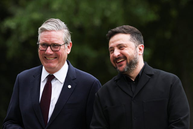Sir Keir Starmer with Volodomryr Zelensky 