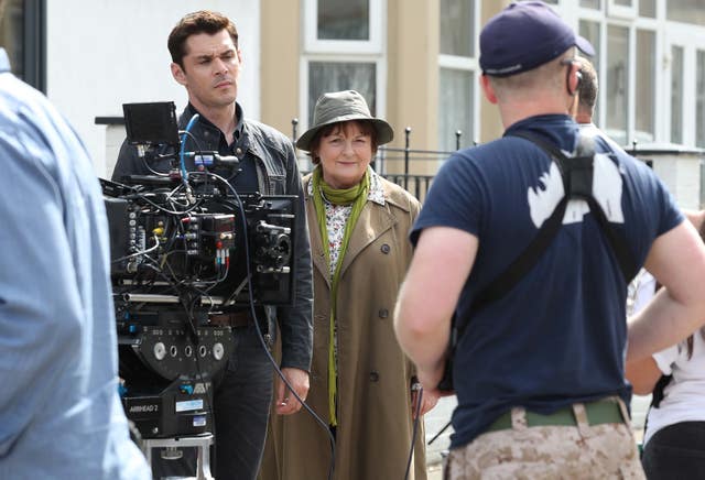 Vera filming in Whitley Bay