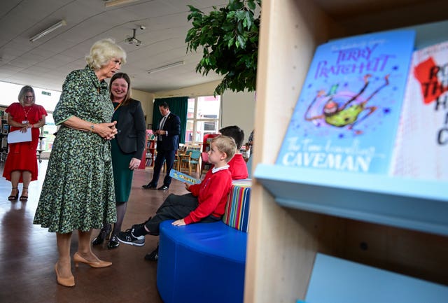 Camilla opens a new school library in July this year in her role as patron of the National Literacy Trust 