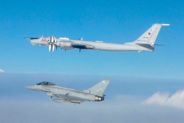 Typhoons Intercept Russian Aircraft