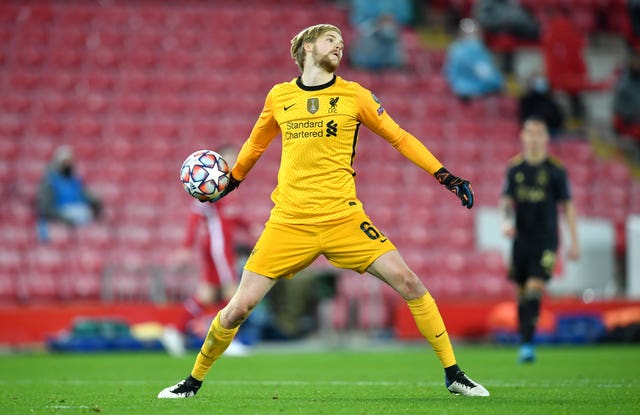 Liverpool goalkeeper Caoimhin Kelleher is in contention for his Premier League debut on Sunday