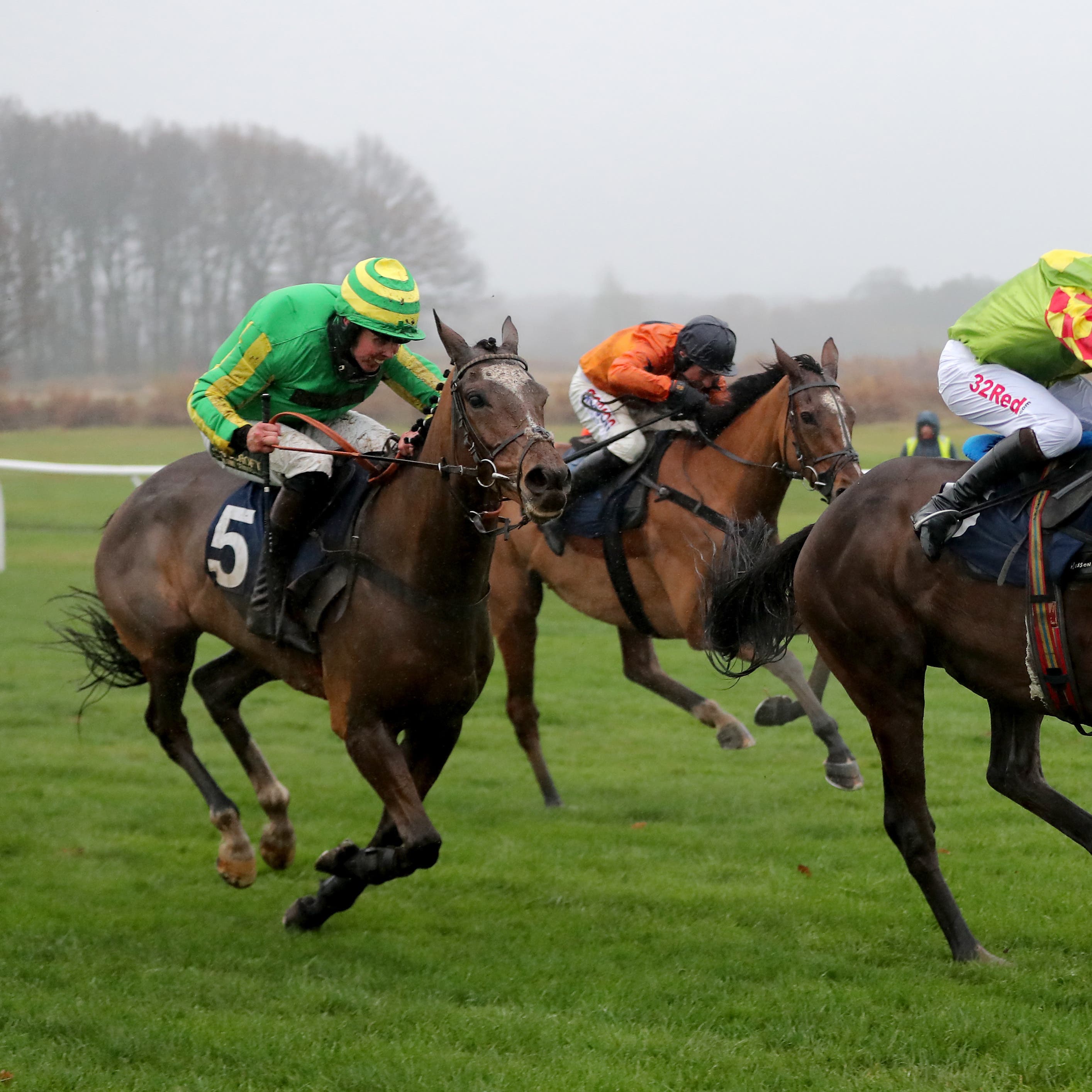 Ask Ben (left) stays on well to win the French Furze