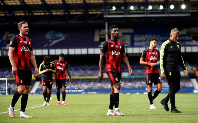 Bournemouth suffered relegation after five years in the top flight despite a final-day win at Everton