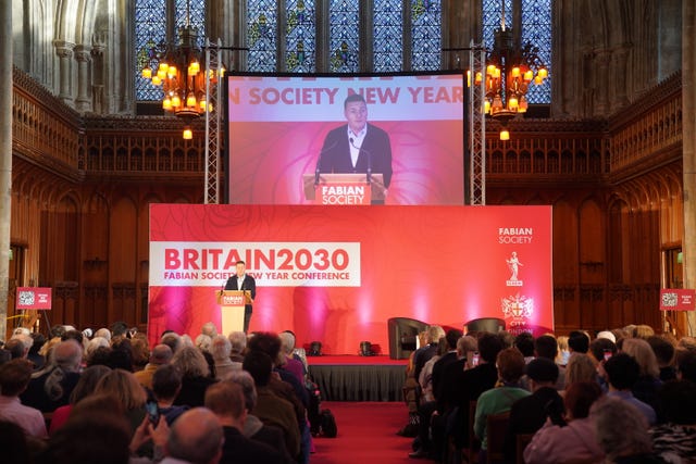 Wes Streeting speaks at the Guildhall