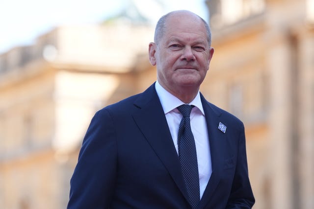 Chancellor of Germany Olaf Scholz at Blenheim Palace