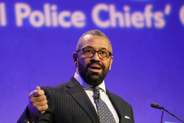 Home Secretary James Cleverly 