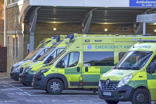 Ambulances (Steve Parsons/PA)