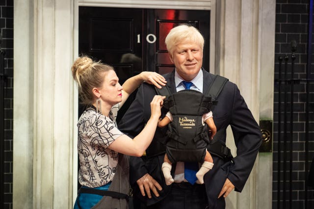 Boris Johnson wax model