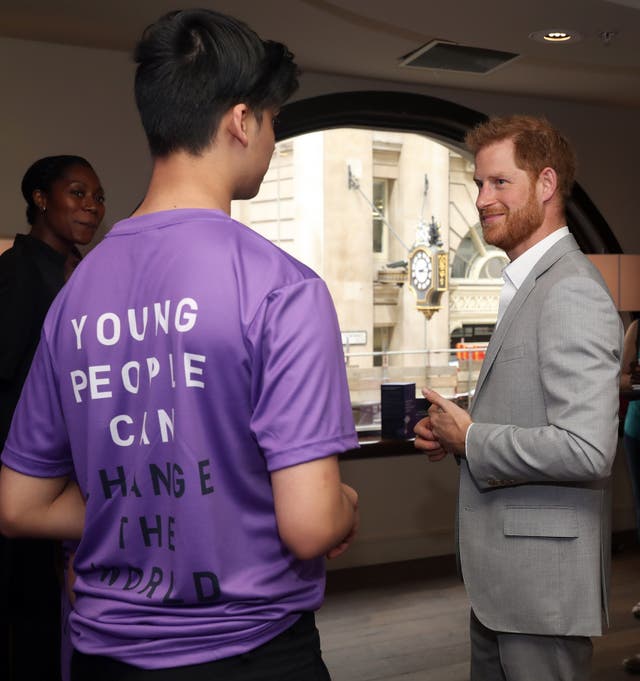 Harry attends the Diana Award National Youth Mentoring Summit