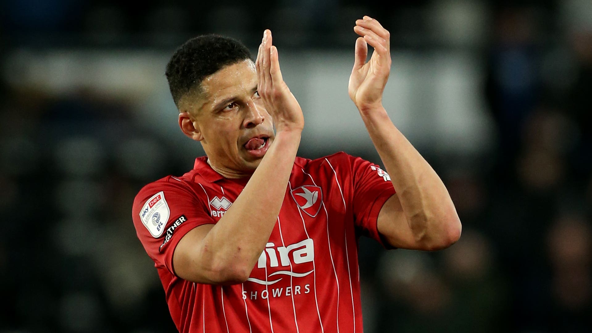 Curtis Davies scored Cheltenham’s winner (Barrington Coombs/PA)