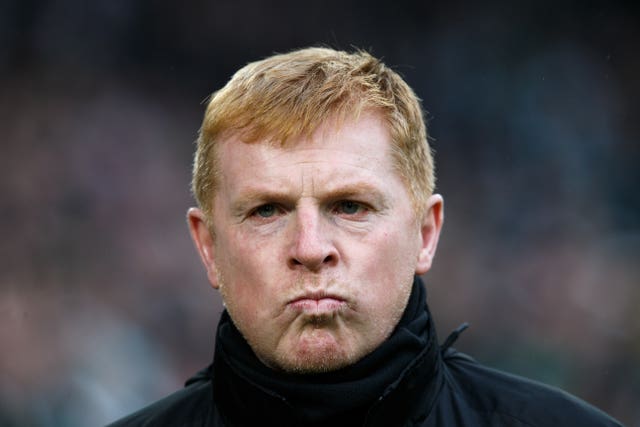 Hibernian manager Neil Lennon was hit by a coin during the Edinburgh derby