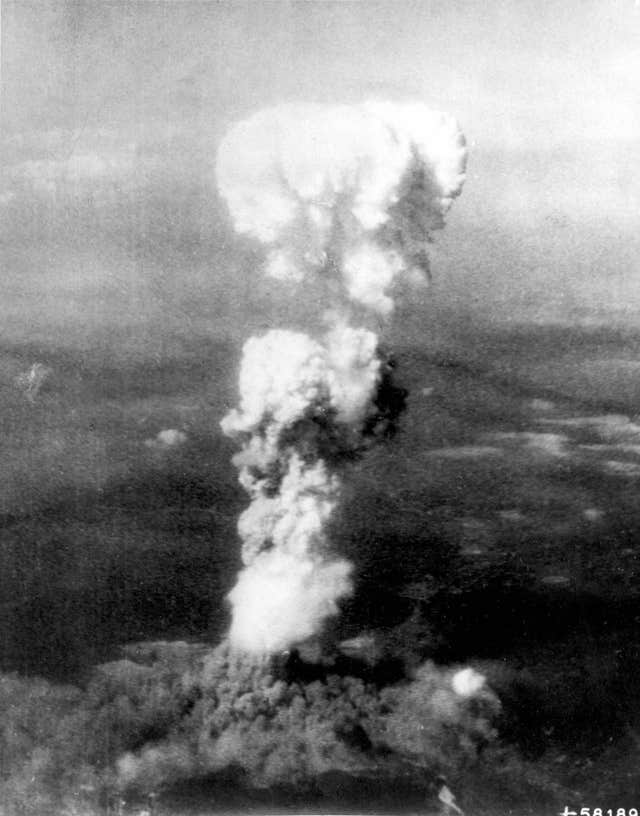 The mushroom cloud over Hiroshima following the dropping of the atomic bomb (US Air Force/PA)