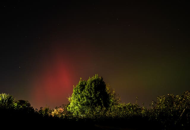 The Northern Lights over Dublin